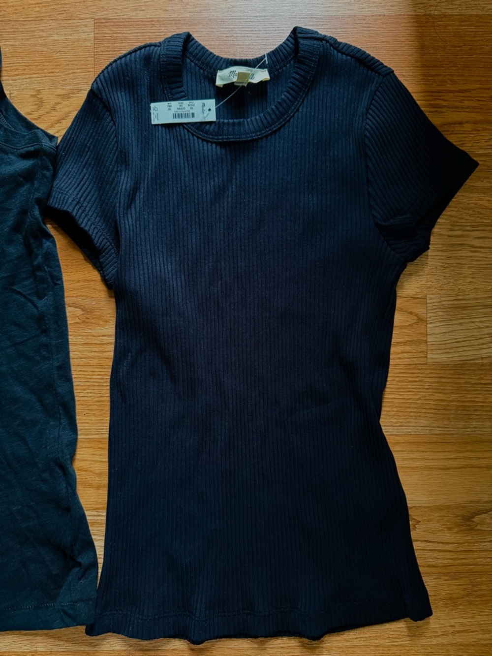 Madewell,  XXS tank (runs large) and t shirt size XS (runs true to size.) NWT